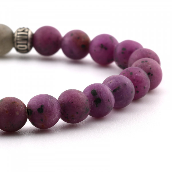 AUTUMN FLAME · Armband Rubin & Labradorit Detaibild 02