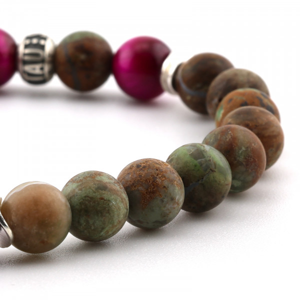 Spirit Nova – Grüner Opal & Pink Tigerauge Detail 03