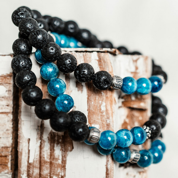 Apatit Edelstein Armband blau - Motivation, Image