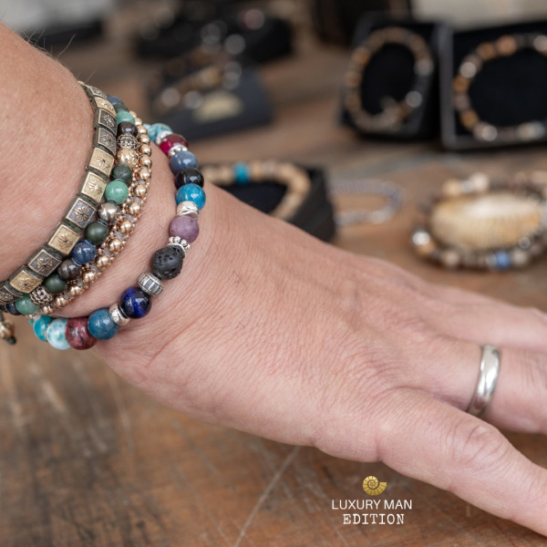 Herrenarmband-Luxury Man Edition RUBI