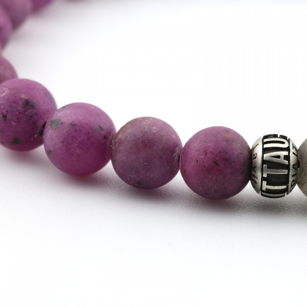 AUTUMN FLAME · Armband Rubin & Labradorit Detaibild