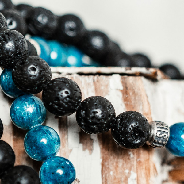 Apatit Edelstein Armband blau - Motivation, Image