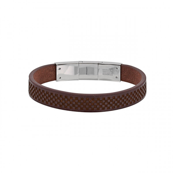 Exclusives edles Herrenarmband - flach anliegend aus echtem Leder