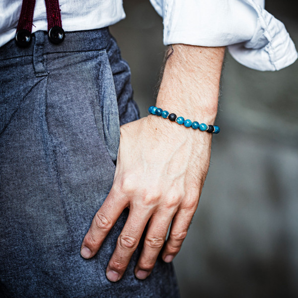 Apatit Edelstein Armband blau - Motivation, Image