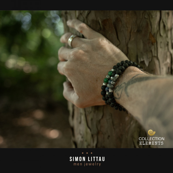 The Depth – Handgefertigtes Kyanit-Luxusarmband für Herren