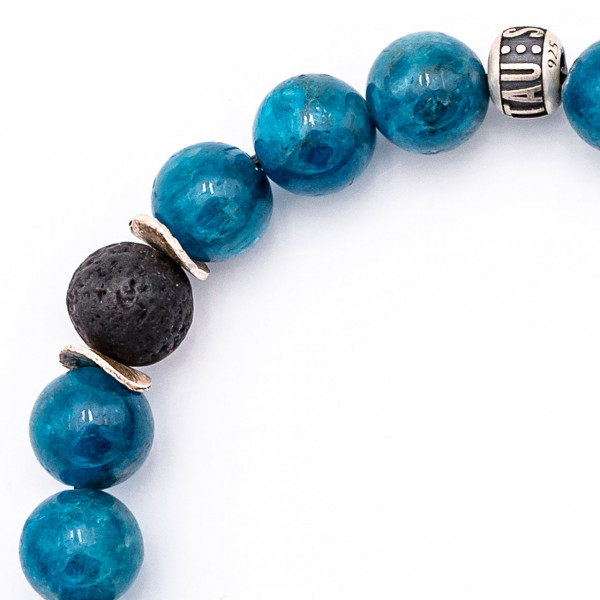 Apatit Edelstein Armband blau - Motivation, Detail