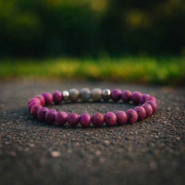 AUTUMN FLAME · Armband Rubin & Labradorit Imagebild