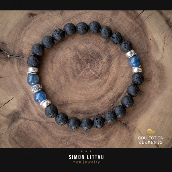 The Depth – Handgefertigtes Kyanit-Luxusarmband für Herren
