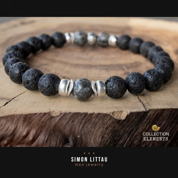 luxus-Edelsteinherrenarmband-yooperlith-grau-handgefertigt